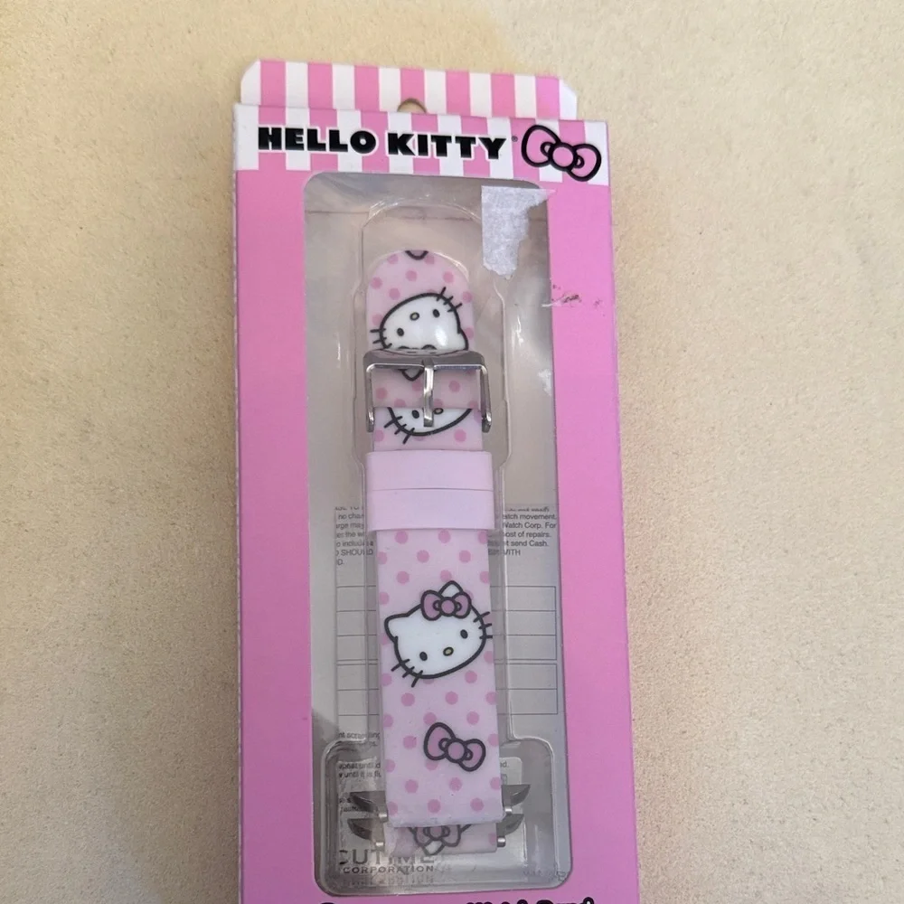 Hello Kitty Pink and White Watch Band